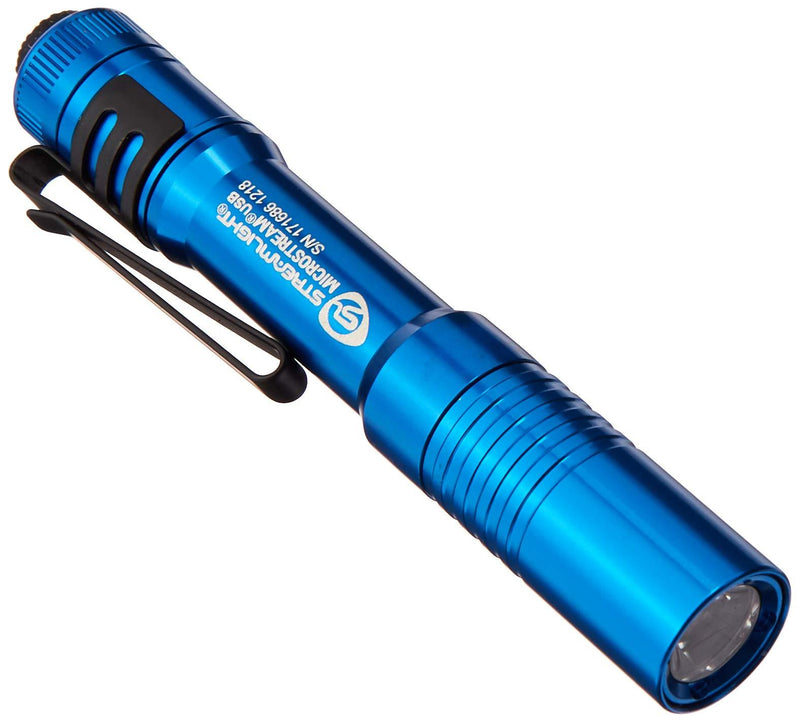 Streamlight 66603 250 Lumen MicroStream USB Rechargeable Pocket Flashlight, Blue - NewNest Australia