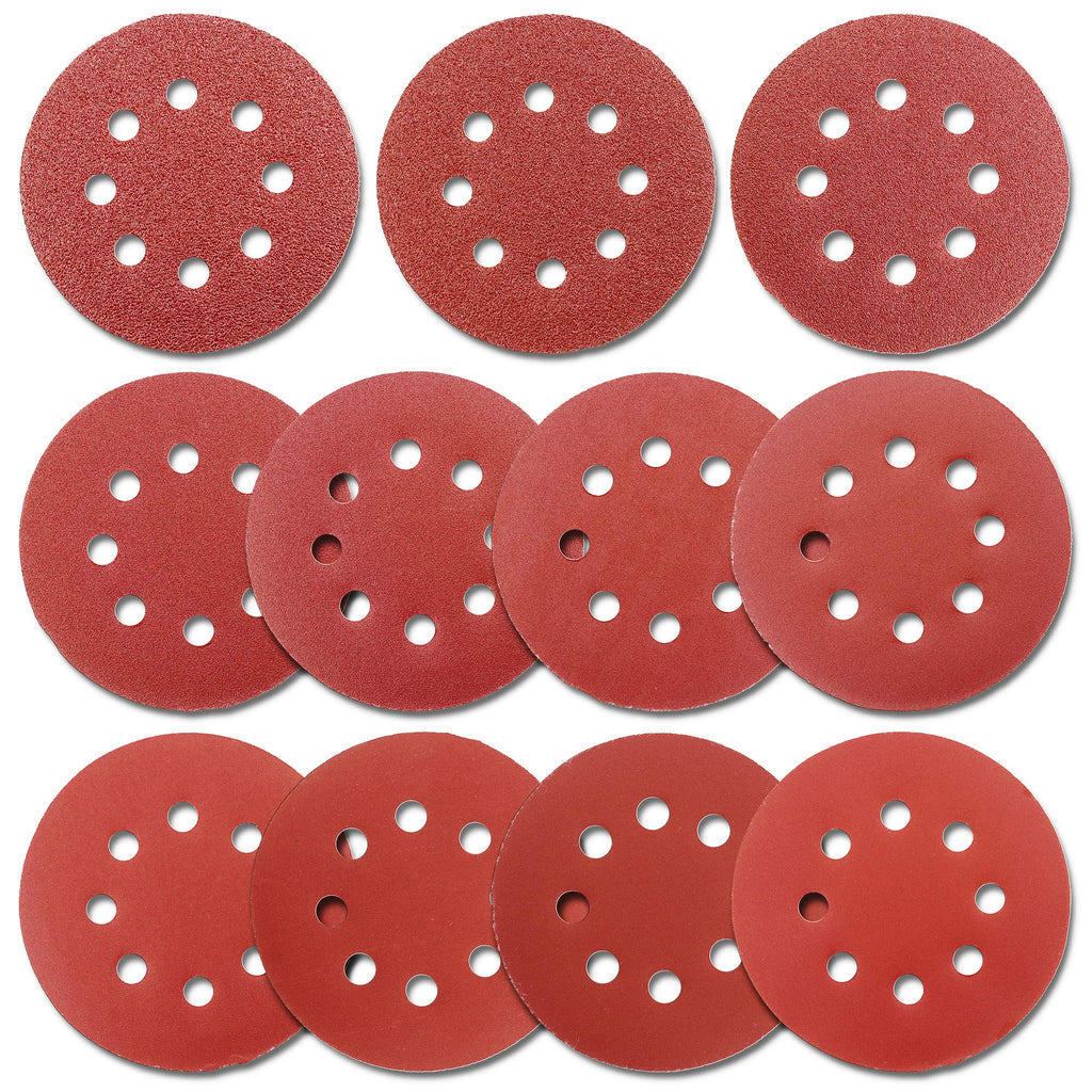 5-Inch Hook and Loop Sanding Discs for Random Orbital Sander, Assorted Sandpaper 40-1000 Grits, 110 PCS - NewNest Australia