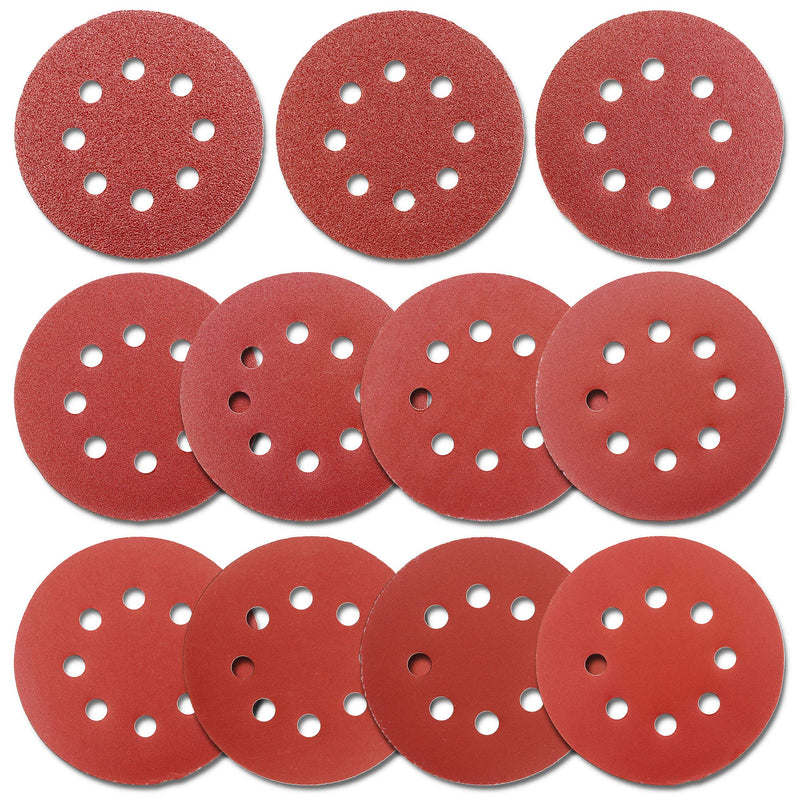 5-Inch Hook and Loop Sanding Discs for Random Orbital Sander, Assorted Sandpaper 40-1000 Grits, 110 PCS - NewNest Australia