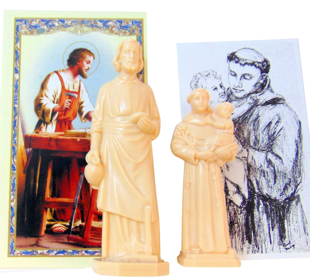 NewNest Australia - Westman Works Saint Joseph Statue Home Seller Kit with Prayer Card and Instructions with St Anthony House House Hunter Real Estate Set 