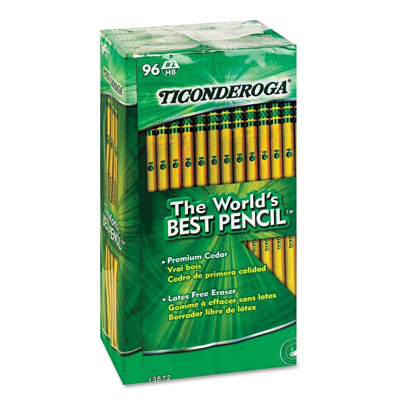 Product of Ticonderoga Woodcase Pencil, HB #2, Yellow Barrel, 96ct. - [Bulk Savings] - NewNest Australia