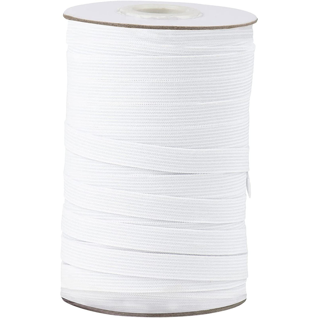 1/2 Inch Elastic Bands for Sewing, Stretchy Waistband Ribbon Cord (White, 109 Yards) - NewNest Australia