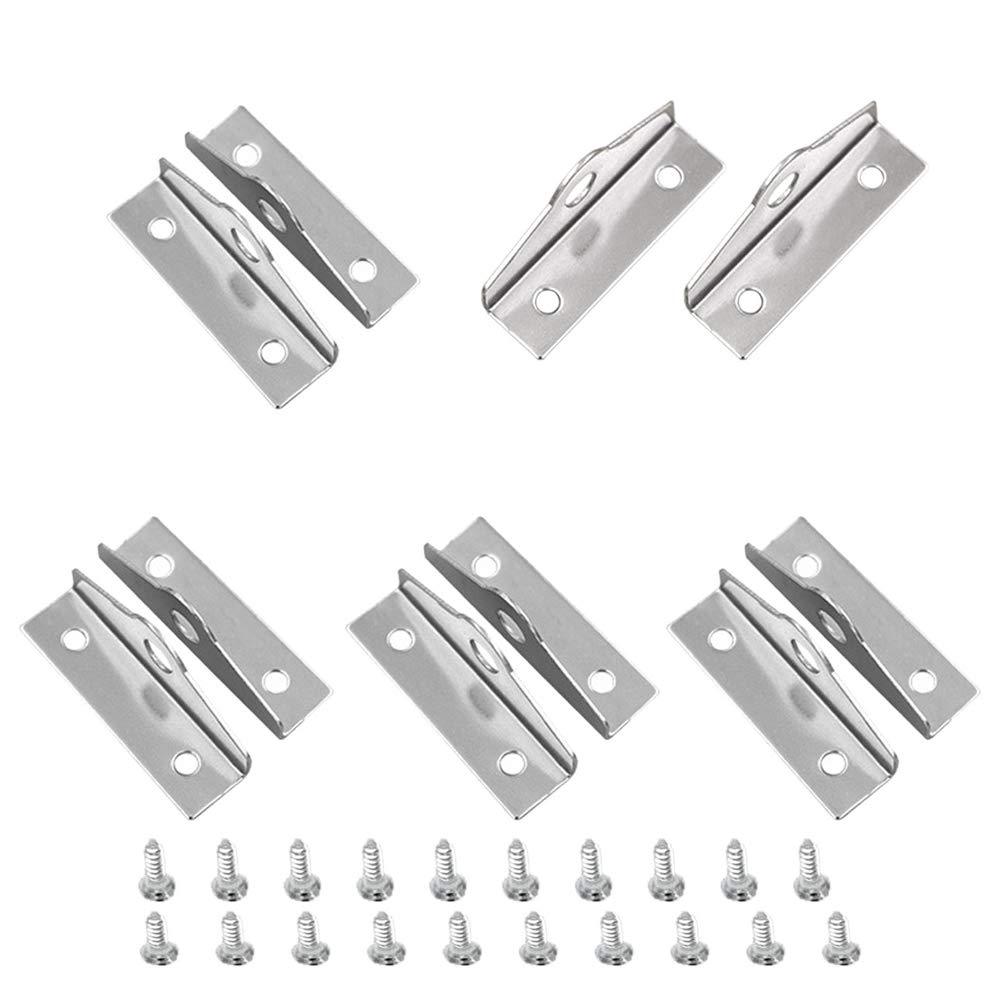 YES Time 304 Stainless Steel 90 Degree Angle Hasp Lock Padlock Eye, Set of 5 - NewNest Australia