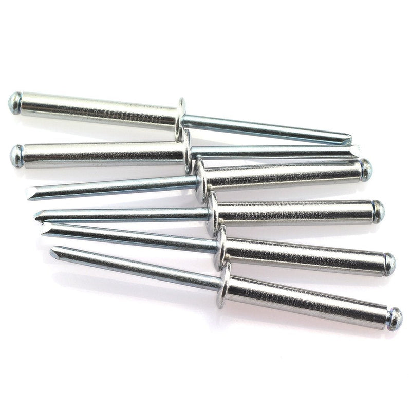 HJ Garden 60pcs 3/16 x 1-3/16 Inch (4.8x30mm) Aluminum Blind Rivet Self-Plugging Open End Decorating Fastener Nails Rivets Core Pulling Rivets Grip Pange 3/4-1 Inch (19-25mm) 60 3/16" x 1-3/16" (4.8x30mm) - NewNest Australia