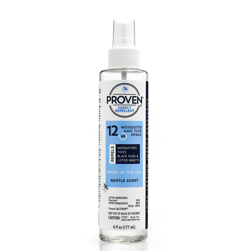 Proven Insect Repellent Spray – Keep Mosquitoes, Ticks and Flies Off, DEET Alternative Repellent, Up to 14-Hour Protection, Great for Camping or Hiking – 6 oz, Gentle Scent Spray 6 Fl Oz (Pack of 1) - NewNest Australia
