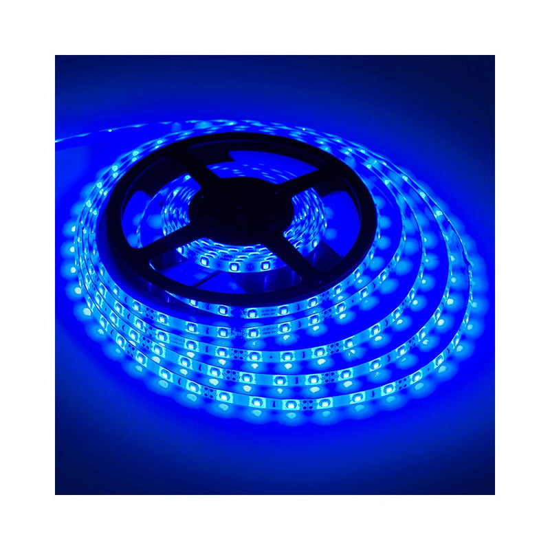 XINKAITE Waterproof Led Strip Lights SMD 3528 16.4 Ft (5M) 300leds 60leds/m White Flexible Tape Lighting Tape Lights for Boats, Bathroom,Mirror,Ceiling and Outdoor (Blue) Blue - NewNest Australia