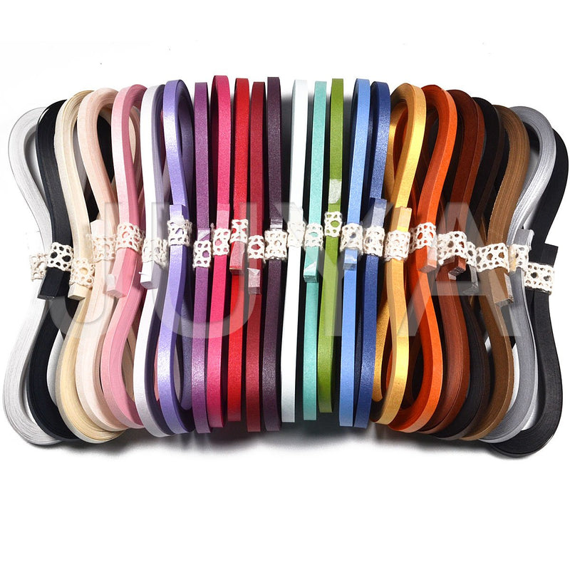 JUYA Metallic Paper Quilling Set 2/3/5/7/10mm Width Available (24 Colors, Paper Width 2mm) 24 Colors - NewNest Australia