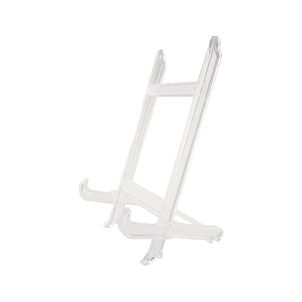 NewNest Australia - LIONWEI LIONWELI Large Plate Stand Holder Picture Frame Stand Easel Display Stand Clear 