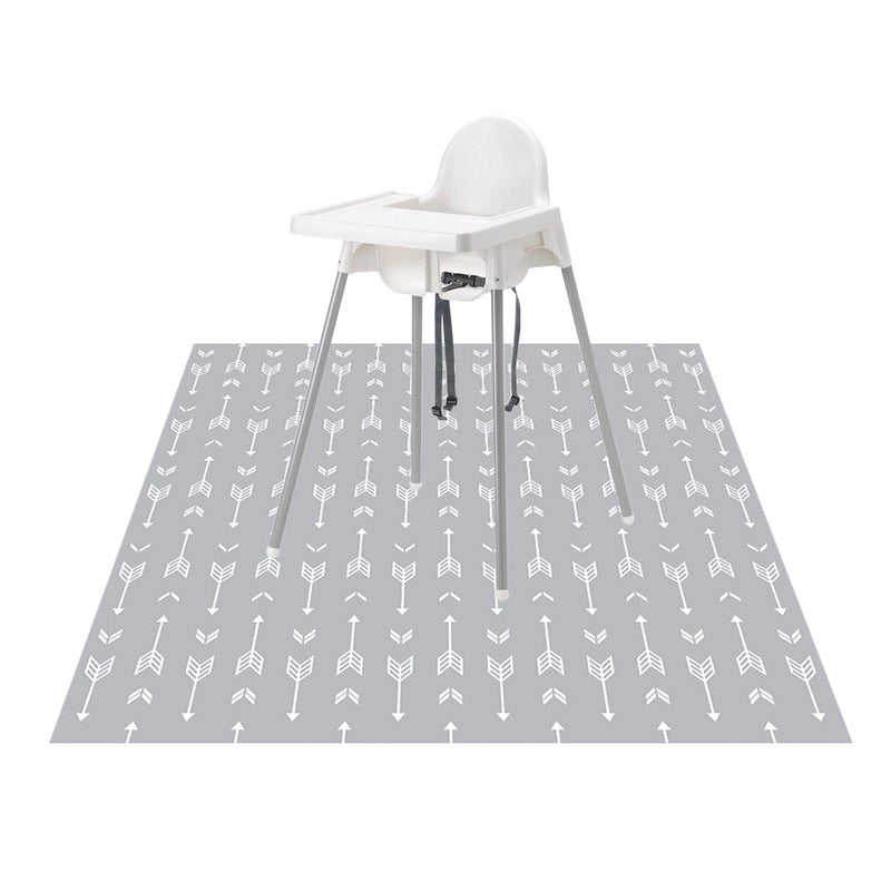 51" Splat Mat for Under High Chair/Arts/Crafts, WOMUMON Baby Washable Spill Mat Waterproof Anti-Slip Floor Splash Mat, Portable Play Mat and Table Cloth (Arrow, 51") Arrow - NewNest Australia