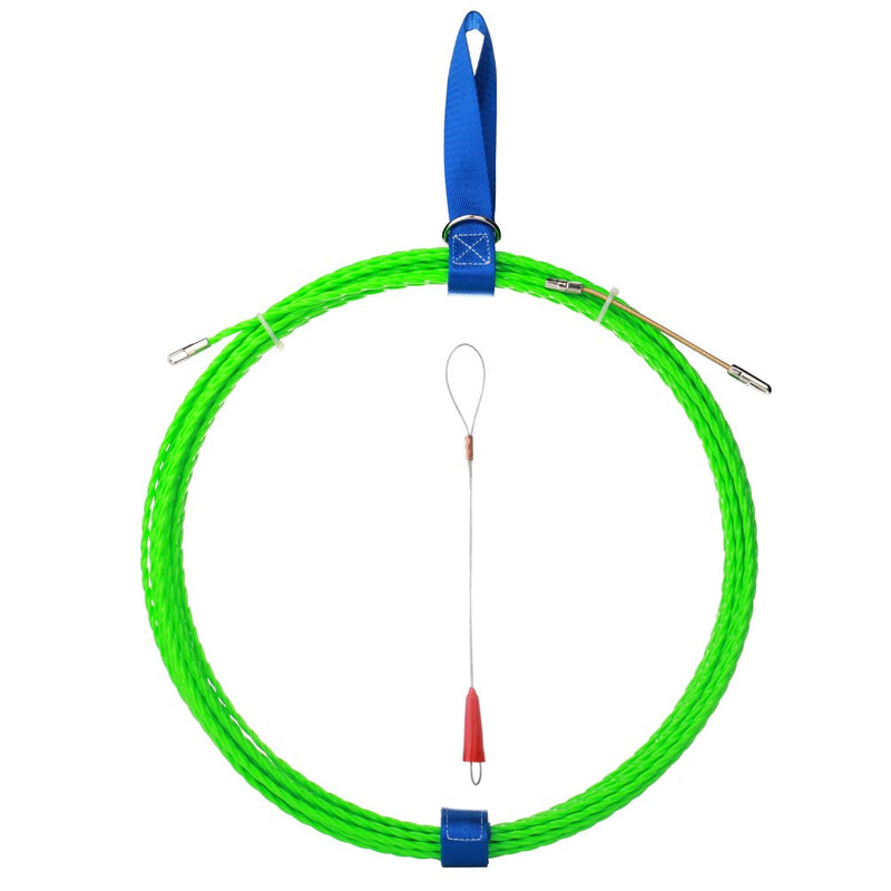 Upgrade Fish Tape Wire Puller Through Wall Wire Threader Fish plus Fish Cable Fastener with Steel rope 40FT(12M) - NewNest Australia