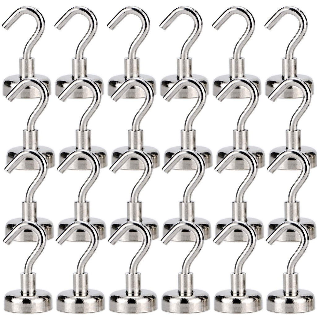 NewNest Australia - 22Lbs Magnetic Hooks for Cruise, Grill, Towel, Indoor Hanging, Home, Kitchen, Workplace, Office and Garage - 25 Pack 