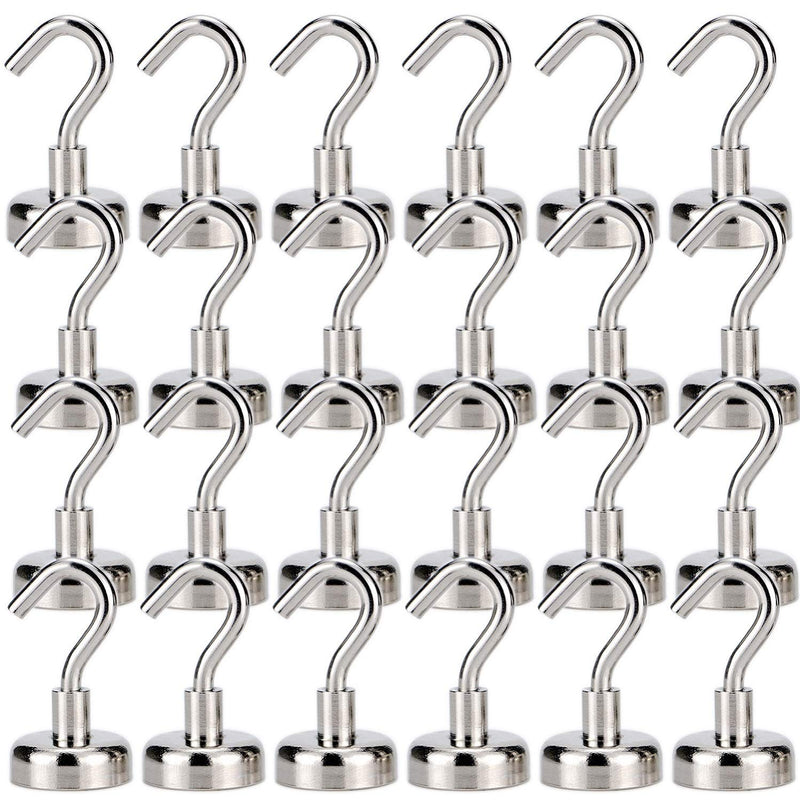 NewNest Australia - 22Lbs Magnetic Hooks for Cruise, Grill, Towel, Indoor Hanging, Home, Kitchen, Workplace, Office and Garage - 25 Pack 