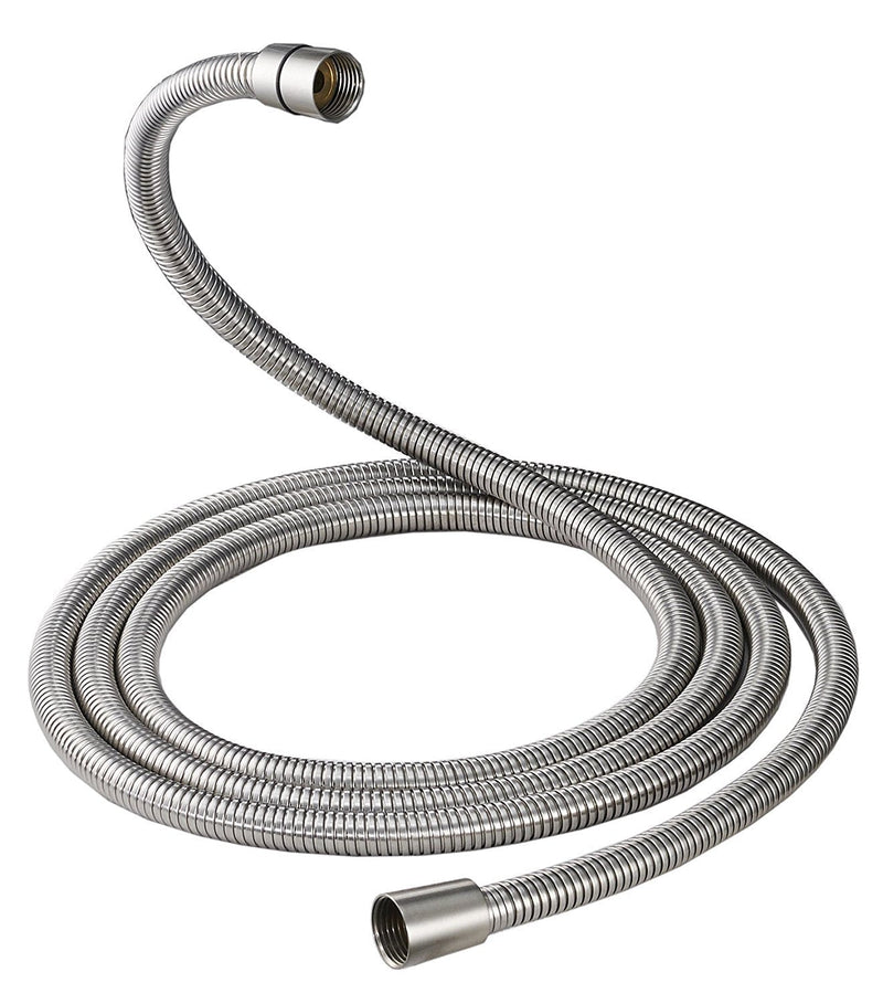 100 Inch Brass Fittings Extra Long Flexible Stainless Steel Replacement Handheld Shower Hose Brushed Nickel - NewNest Australia