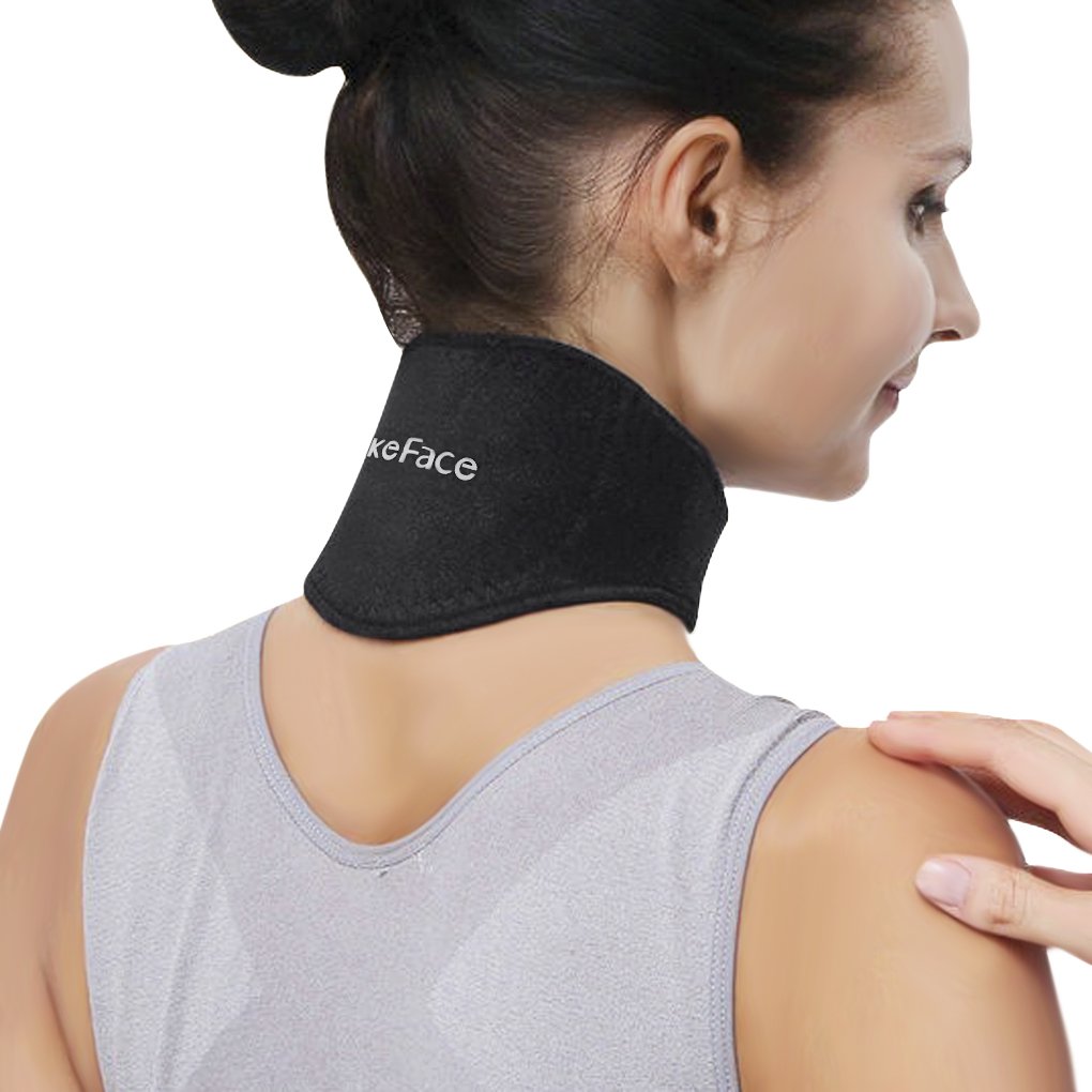 Neck Brace,Neck Support Brace Neck Pain Relief Strap Self Heated Natural Physical Therapy Healing Neck Wrap for Men Women Flexible Cervical Collar Neck Pain Relief Stiffness Travel Brace - NewNest Australia