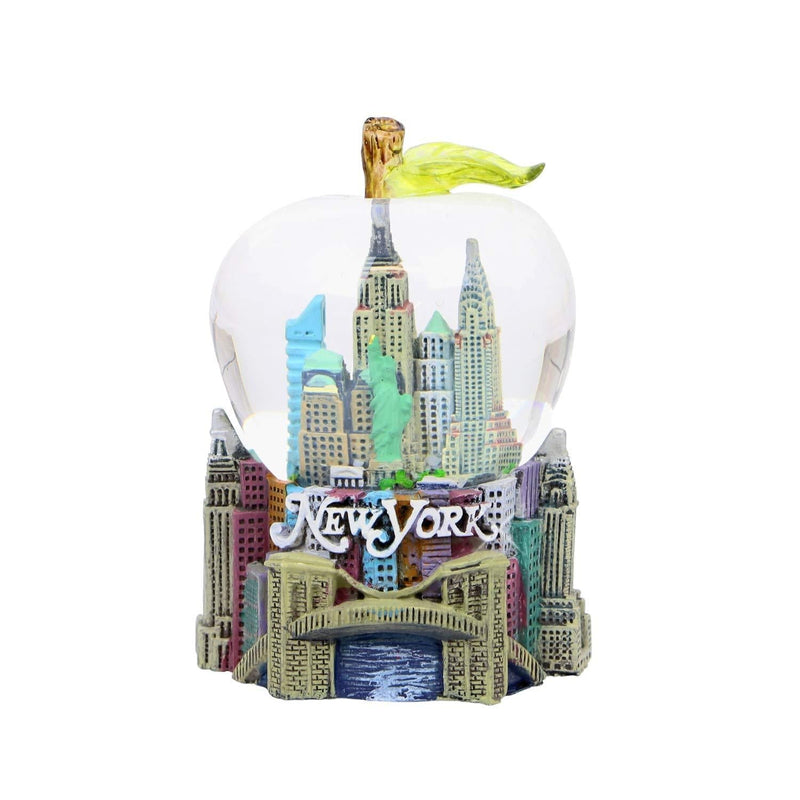 NewNest Australia - New York City Snow Globe Apple Leaf 2.5 Inch NYC Snow Globe 