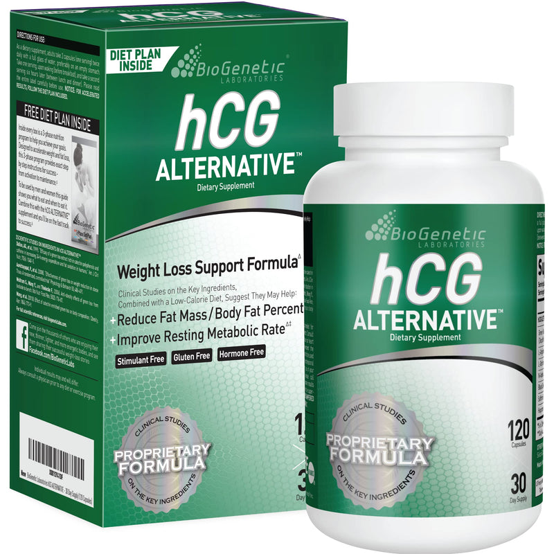 BioGenetic Laboratories hCG Weight Loss Pills and Fat Burner For Men and Women - Boosts Metabolism Supports Healthy Diets - Alternative Formula - 30 Day Supply (120 Capsules per Bottle) - NewNest Australia