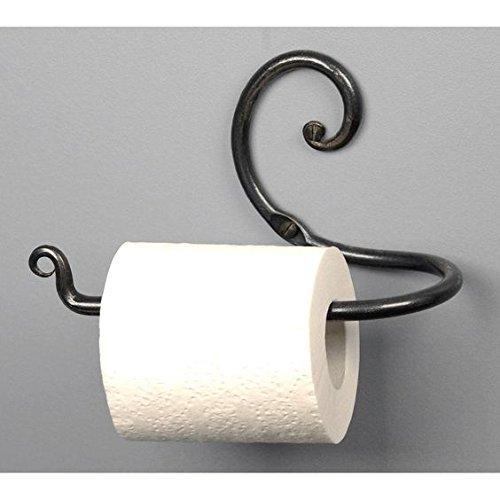 GoCraft Handmade Bathroom Lavatory Toilet Paper Holder | Wall Mount, Wrought Iron Forged Metal Dispenser - NewNest Australia