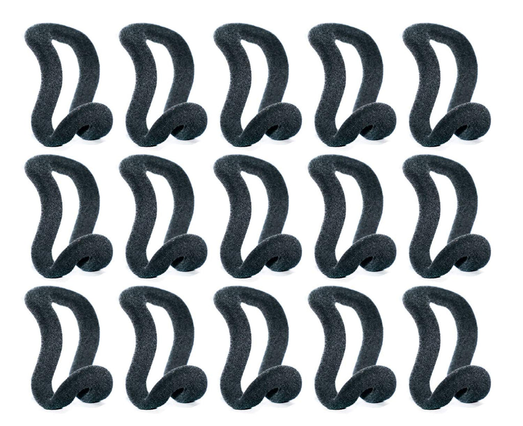 NewNest Australia - KISEER Mini Cascading Hanger Hooks, 50 Pcs Hanger Connection Hook for Clothes Hanger or Velvet Hanger(Black) 