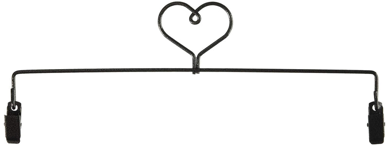 NewNest Australia - Ackfeld Manufacturing 12in Heart Clip Holder Hanger, Charcoal 