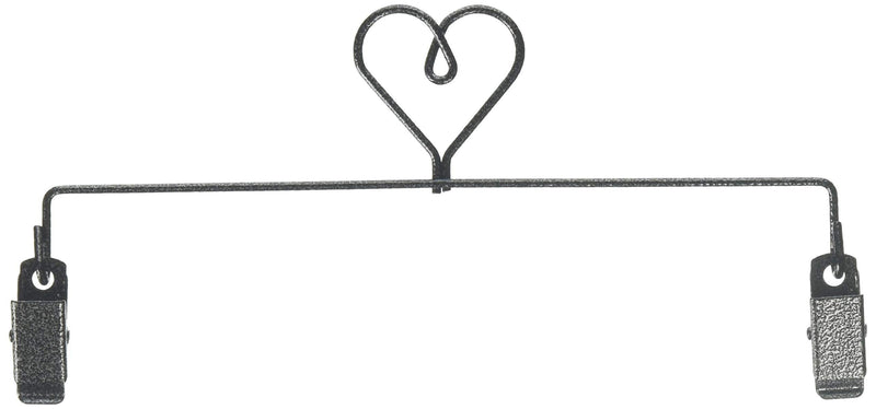 NewNest Australia - Ackfeld Manufacturing 8in Heart Clip Holder Charcoal Hanger 