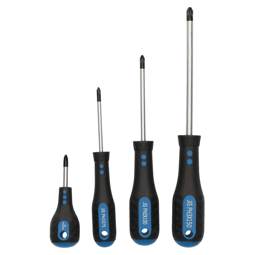 JIS Screwdriver Set JISPH1 PH2 PH3 4pc Set for Japanese Standard Screws - NewNest Australia