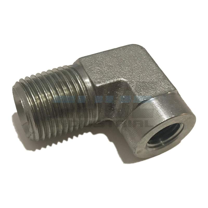 EDGE INDUSTRIAL Steel REDUCING 90º Street Elbow 1/2" Male NPT X 1/4" Female NPT HYDRUALIC/Fuel/AIR/Water/Oil/Gas/WOG - NewNest Australia