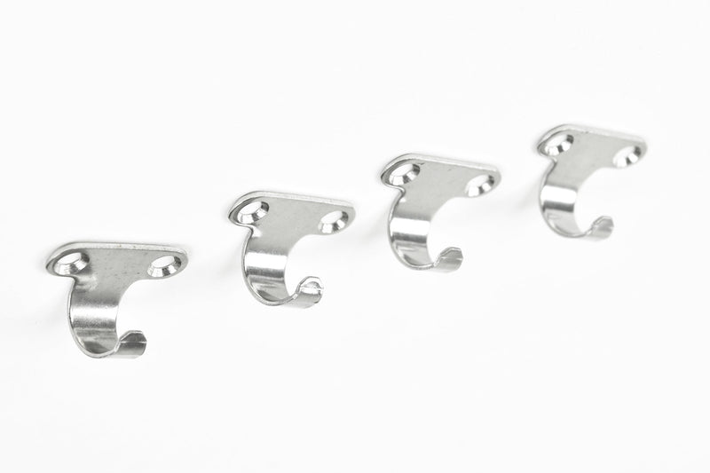 NewNest Australia - Marine City 4 Pcs Light Duty Stainless-Steel Utility Hooks for Boat 