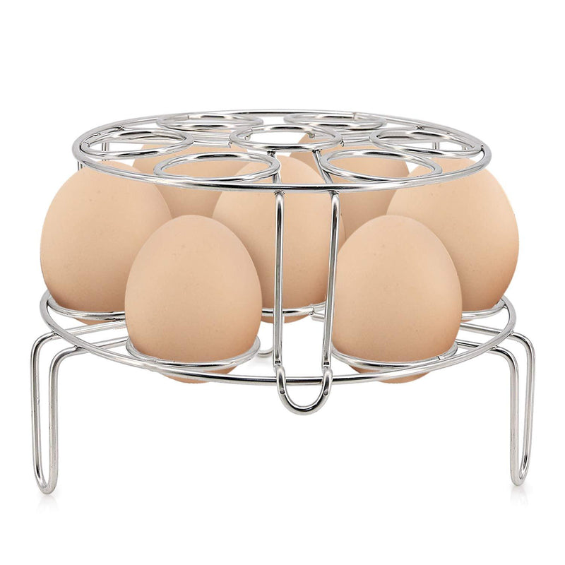 TOMOTE Egg Steamer Rack Trivet for Instant Pot Accessories 5 Qt, 6 Qt, 8 Qt Pressure Cooker - 2 Pack Stackable 304 Stainless steel Multipurpose Cooling Rack (2 Pack) - NewNest Australia