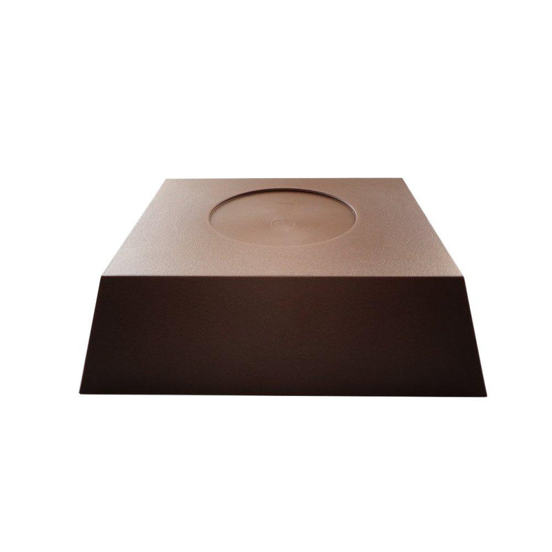 NewNest Australia - Artliving Plastic Oriental Square Vase Pedestal Stands for Display Brown 