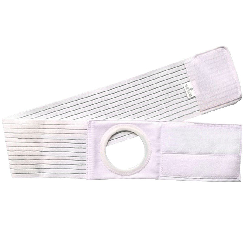 Ibnotuiy Ostomy Support Belt Hernia Abdominal Binder Stoma Band for Colostomy Patients Prevent Parastomal Hernia 2.76 inch Hole White (M) M - NewNest Australia