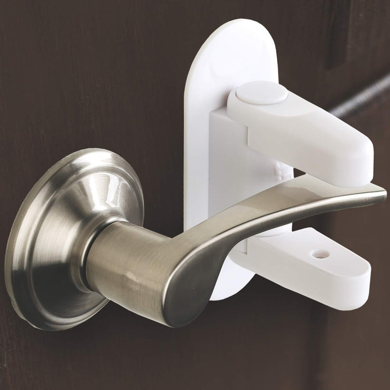 Door Lever Lock (6 Pack) Child Proof Doors & Handles , 3M Adhesive - Child Safety by Tuut - NewNest Australia