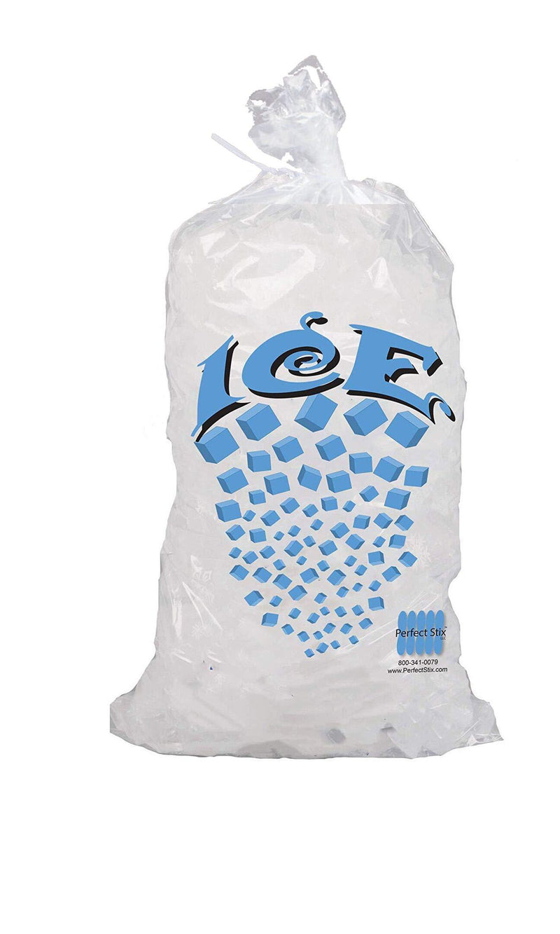 Perfect Stix Icebag10TT-50 Ice Bag with Twist Tie Enclosure, 10 Lbs (50/Pk) (Pack of 50) - NewNest Australia