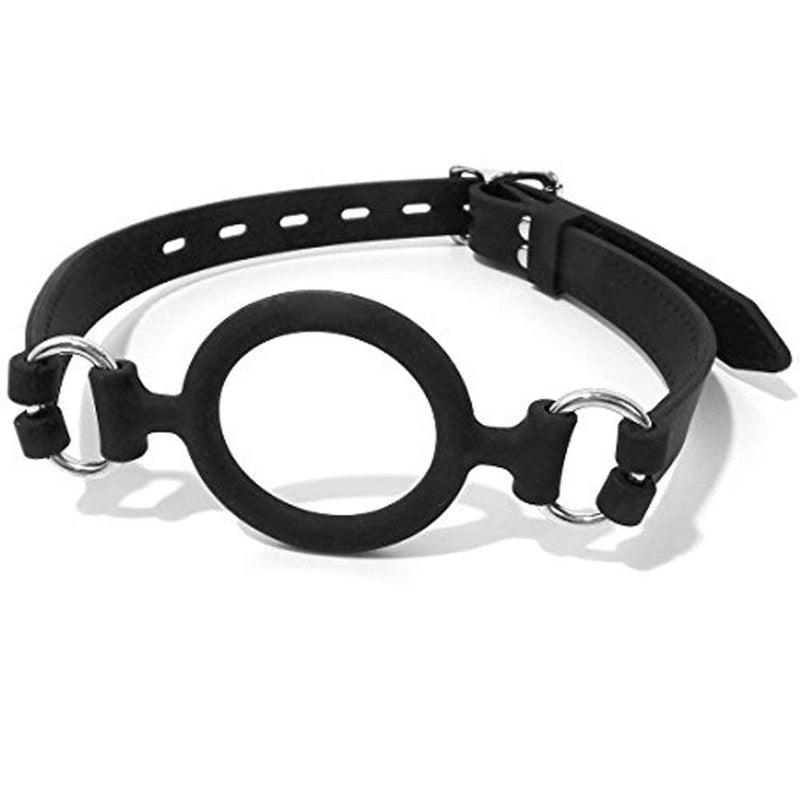 YELO Open Mouth Gag O-ring Gag Restraints, Head Harness Restraint Mouth O-ring Gag Oral Fixation, Adjustable Strap - NewNest Australia