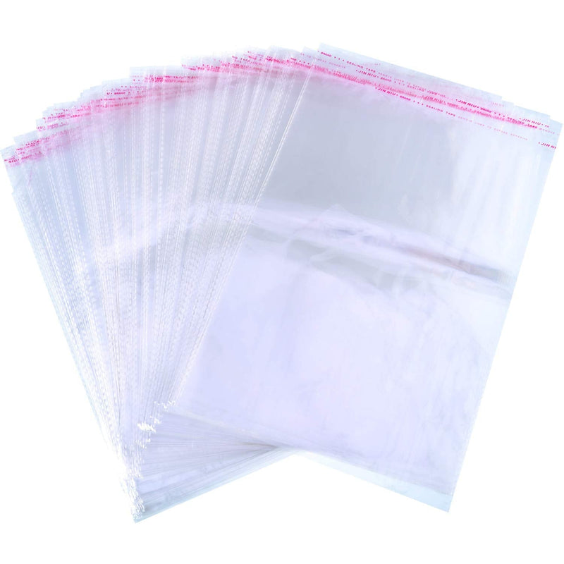 9 X 13 Inch Clear Poly Bags resealable Tshirt Bags Self Seal Cellophane Bags Adhesive Mail Bags for Packaging Clothing Shipping Small Business Boutique() 100 - NewNest Australia