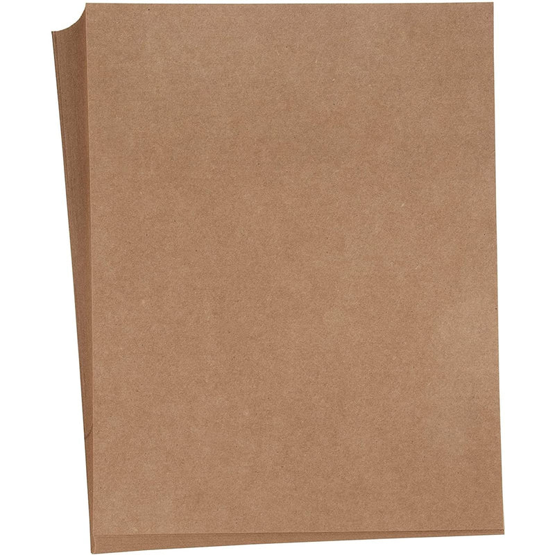 Brown Kraft Paper Cardstock Sheets for Invitations, Menus, Crafts (8.5 x 11 In, 50 Sheets) - NewNest Australia