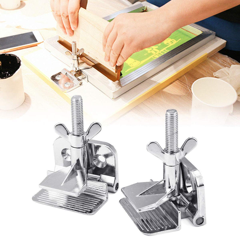 2Pcs Screen Frame Butterfly Hinge Clamp for Silk Screen Printing Hobby Printer Include Four Screws - NewNest Australia