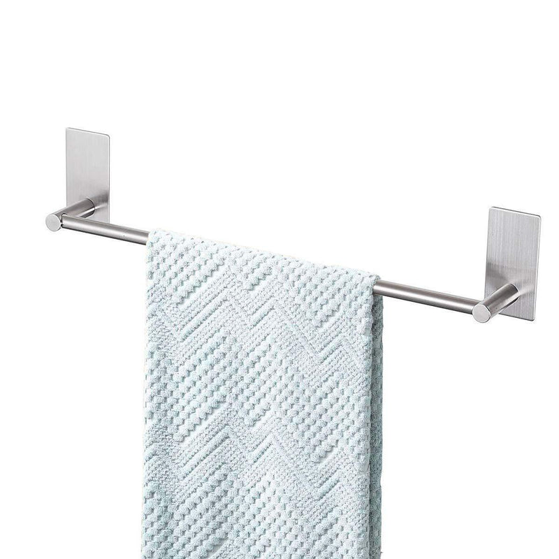 Songtec Bathroom Towel Bar 16-inch, No Drill Stick On Towel Rack, Easy Install with Self-Adhesive, Premium SUS304 Stainless Steel - Brushed Nickle 16 Inch - NewNest Australia