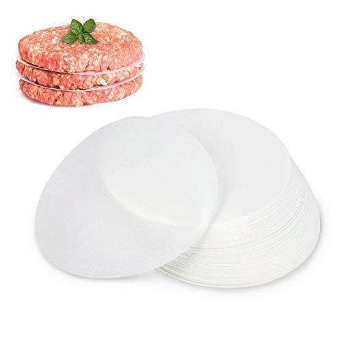 GWHOLE 500 Pack of Restaurant-Grade Non-Stick Hamburger Patty Paper Round Wax Paper, 4.5'' Dia - NewNest Australia