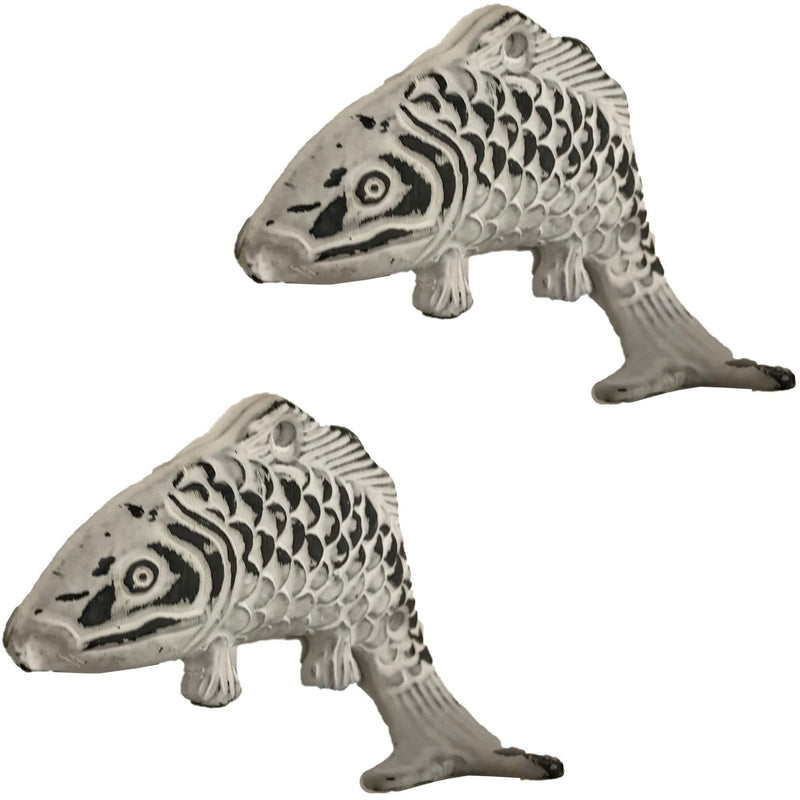 NewNest Australia - (2) 4" - Fish - BB-74 - Coat Hook - For coat, bag, hand towel etc - Distressed Finish For interior & Exterior Designing 2 