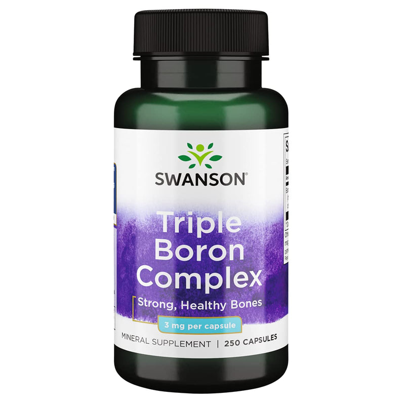 Swanson Triple Boron Complex - Natural Bone Health & Joint Support - Mineral Supplement Featuring Citrate, Aspartate & Glycinate - (250 Capsules) 1 - NewNest Australia