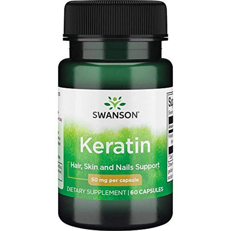 Swanson Keratin Joint, Hair, Skin & Nail Supplement 50 Milligrams 60 Capsules 1 - NewNest Australia
