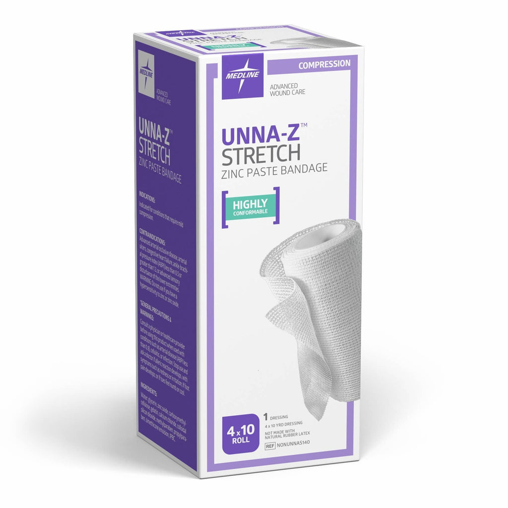 Medline Unna-Z Stretch Elastic Zinc Oxide Bandage, 4X10YD (1 Count) - NewNest Australia