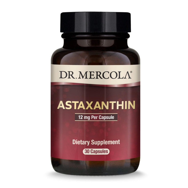 Dr. Mercola, Organic Astaxanthin Dietary Supplement Capsules, 12mg, 30 Servings (30 Capsules), Antioxidant, Non GMO, Soy Free, Gluten Free 12 mg 30 Count (Pack of 1) - NewNest Australia