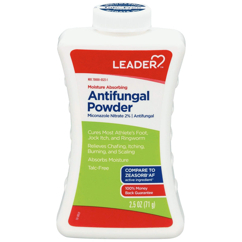 Leader Athlete's Foot AF Powder, Moisture Absorbing, Talc-Free, 2.5 oz, Compare to Zeasorb, Pack of 1 - NewNest Australia