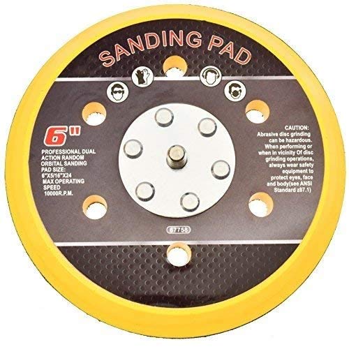 6" Hook & Loop Sanding Pad Air Vacuum Sander Grinder Tools for Grinding Sanding - NewNest Australia