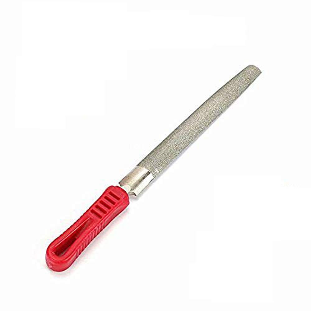 8inch Diamond Coated Half Round File Plastic Handle Hand Tools for Grinding on Glass, Stone, Marble, Rock, Bone 120 Grit - NewNest Australia