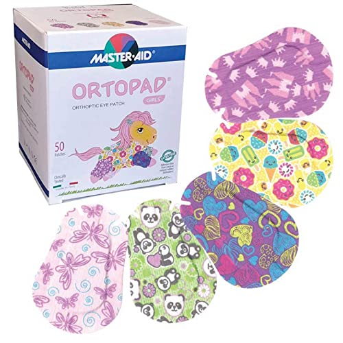 Ortopad® Bamboo Girls Eye Patches, 50/Box (Junior Size, 0-2 yrs) Ice Cream Pack 50 Count (Pack of 1) - NewNest Australia