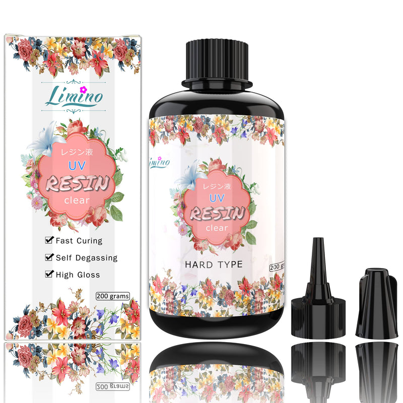 UV Resin - 200g Crystal Clear Ultraviolet Curing Epoxy Resin for DIY Jewelry Making, Craft Decoration - Hard Transparent Glue Solar Cure Sunlight Activated Resin for Casting & Coating 200 grams ($0.11 / g) - NewNest Australia