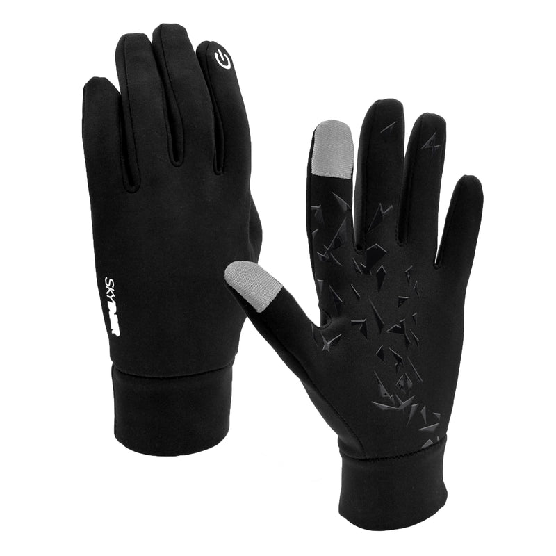 SKYDEER Waterproof and Windproof Genuine Deerskin Suede Leather Ski Gloves with 150g 3M Thinsulate Insulation (SD8650T) Men(L)/Women(2XL) Gloves Liner-touchscreen - NewNest Australia