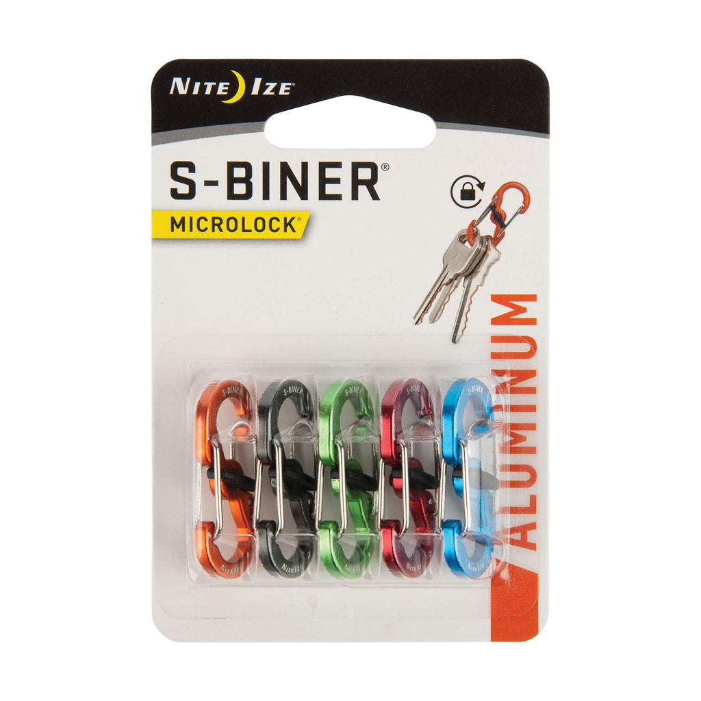 NewNest Australia - Nite Ize S-Biner MicroLock, Locking Key Holder Assorted 